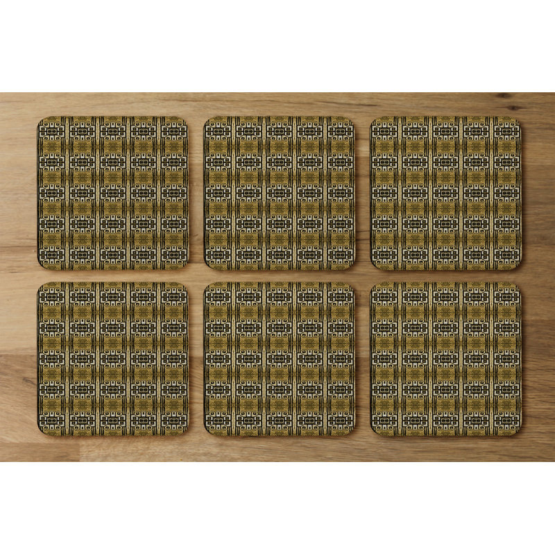 Square 6 Piece Coaster Set