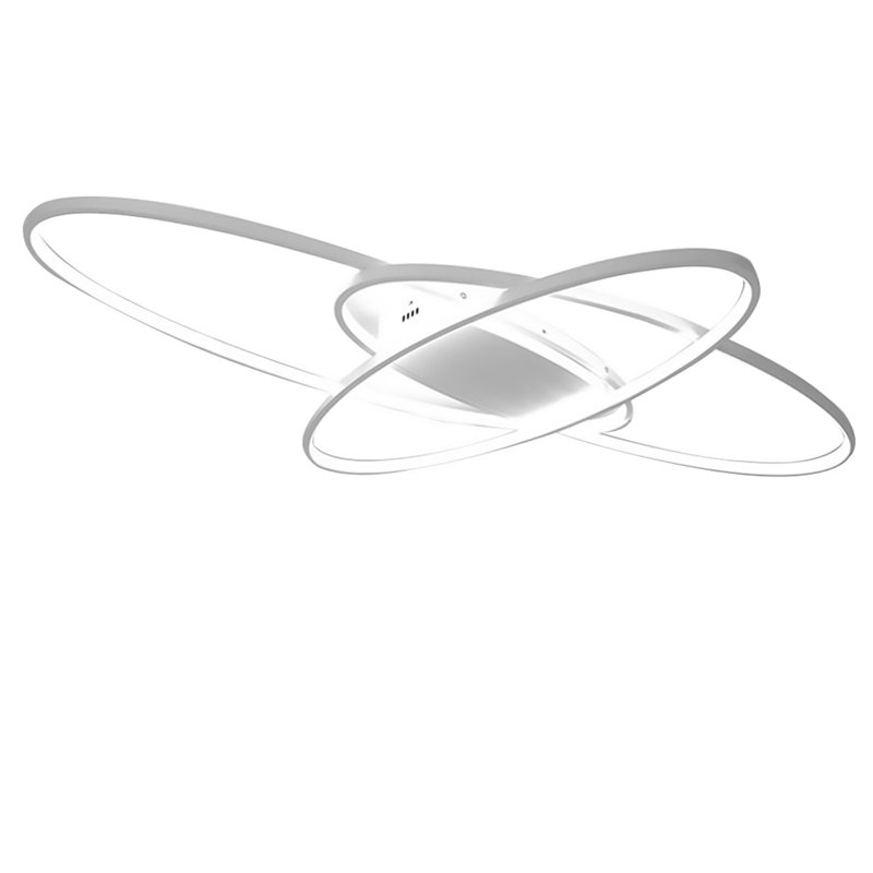 Modern LED Ceiling Lights Circle Ring Flush Mount With Remote