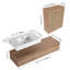 Meuble-lavabo mural 60 po avec lavabo en résine et armoire d'appoint 60 po