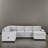 108" Upholstered Pull-Out Sleeper Sectional Sofa Bed-1353923142