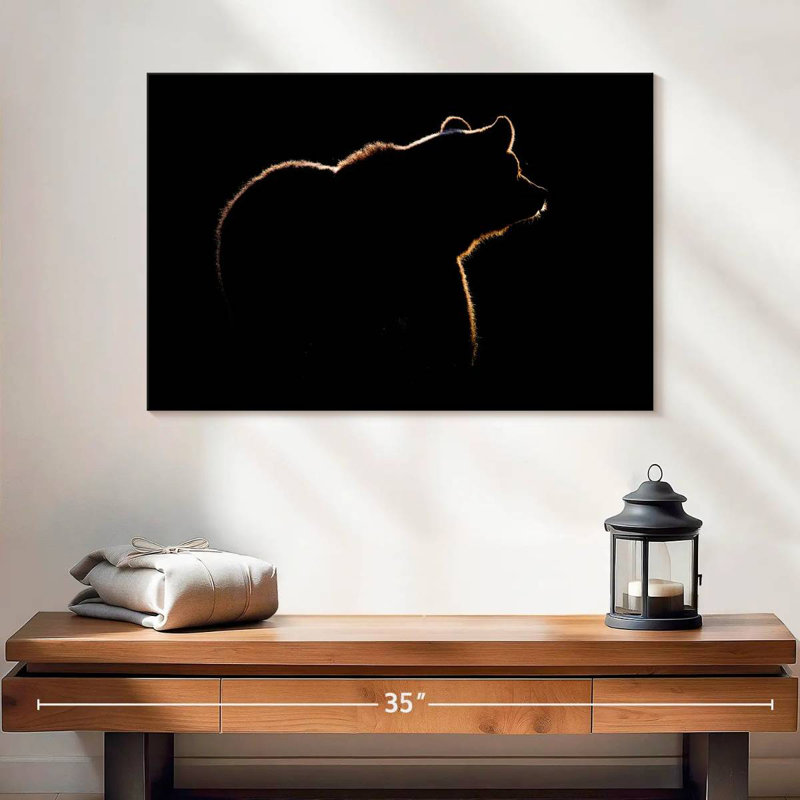 Brampt Bear Silhouette, 8" H x 12" W