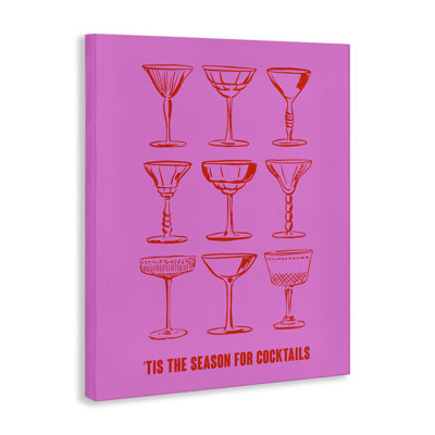  «Season For Cocktail», art mural sur toile par House of Lulu
