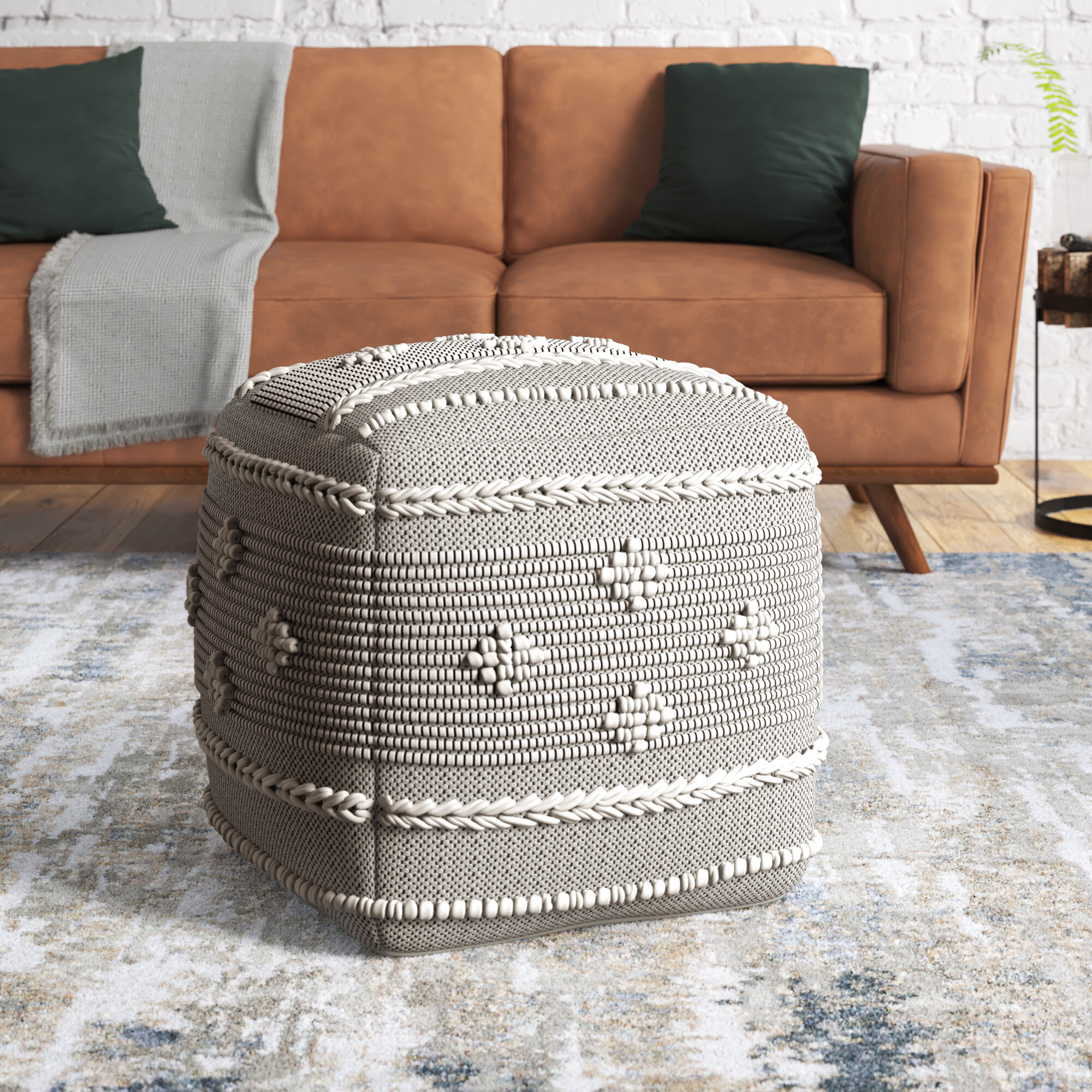 Pottery barn on sale pouf ottoman