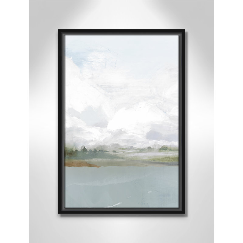 All Shore Painting, 19.5" H x 13.5" W, Espresso