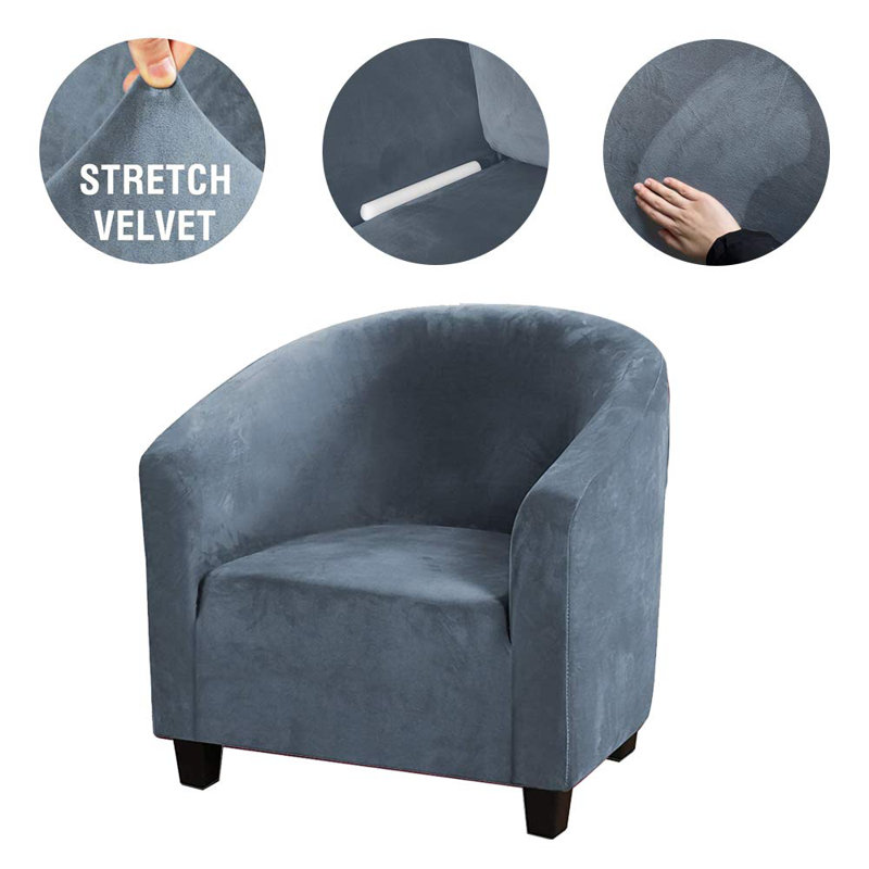 Sofa Slipcover, Gray/Blue