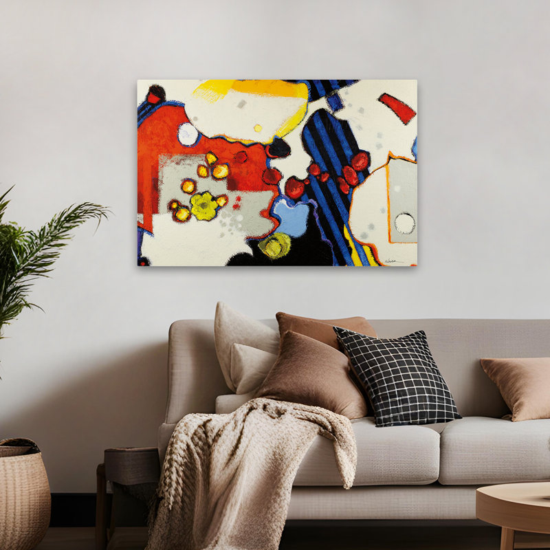 Abstract Spots Mod, 32" H x 48" W