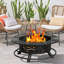 Table foyer au bois avec barbecue-1817629913