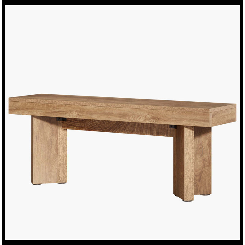 Banc de table de cuisine 47 po, banc de ferme avec cadre robuste