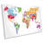 Map Of World Country Names Picture CANVAS WALL ART Print White-566979885