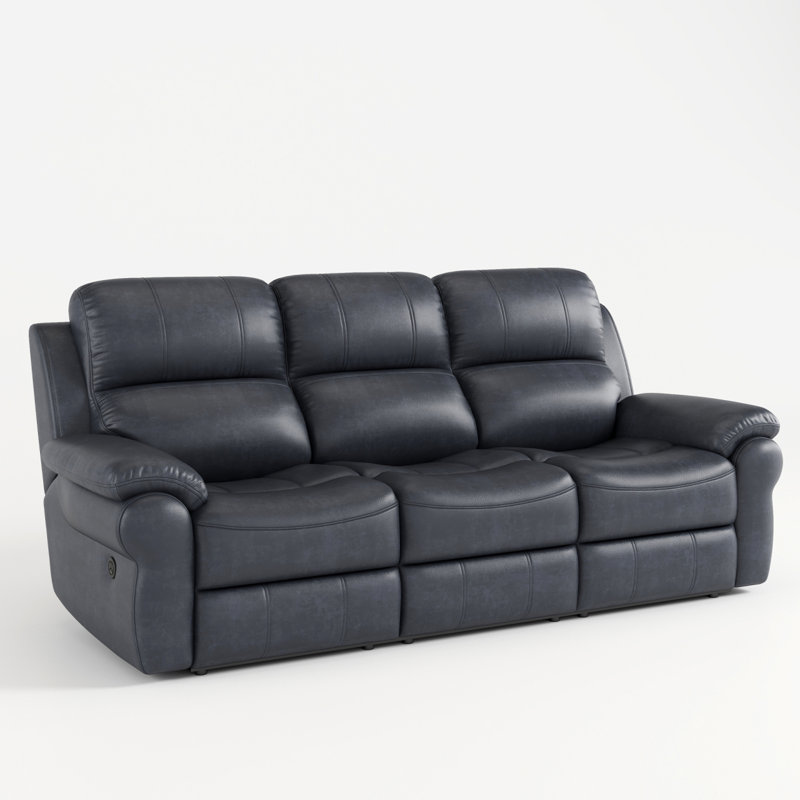 Modern Sofa Breathable Fabric Power Reclining Sofa With Drop Down Table,USB Button And Wireless Charger, Light Gray