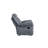Zubaida Two Tone Gray Velvet Glider Recliner-949012011