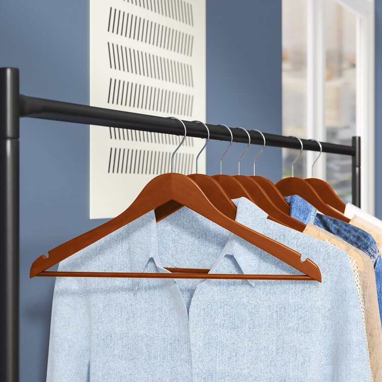 5-Hook Wooden Clothes Hangers Heavy Duty Clothes Hangers for Storing Dress  Sweater Pants 5 