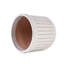 4 pots de fleurs en céramique, pot de fleurs moderne pour patio, jardin ou rebords de fenêtre - couleur crème