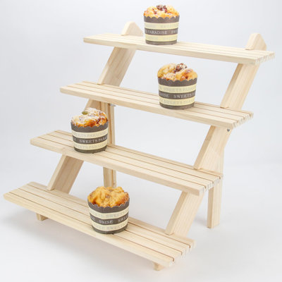 Solid Wood Tiered Stand