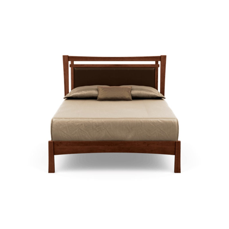 Monterey Upholstered Bed, Natural Cherry, King, Coffee