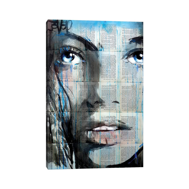 Blue Sway by Loui Jover - Painting on Canvas, 101.6cm H x 66.04cm W x 3.81cm D, Wrapped Canvas