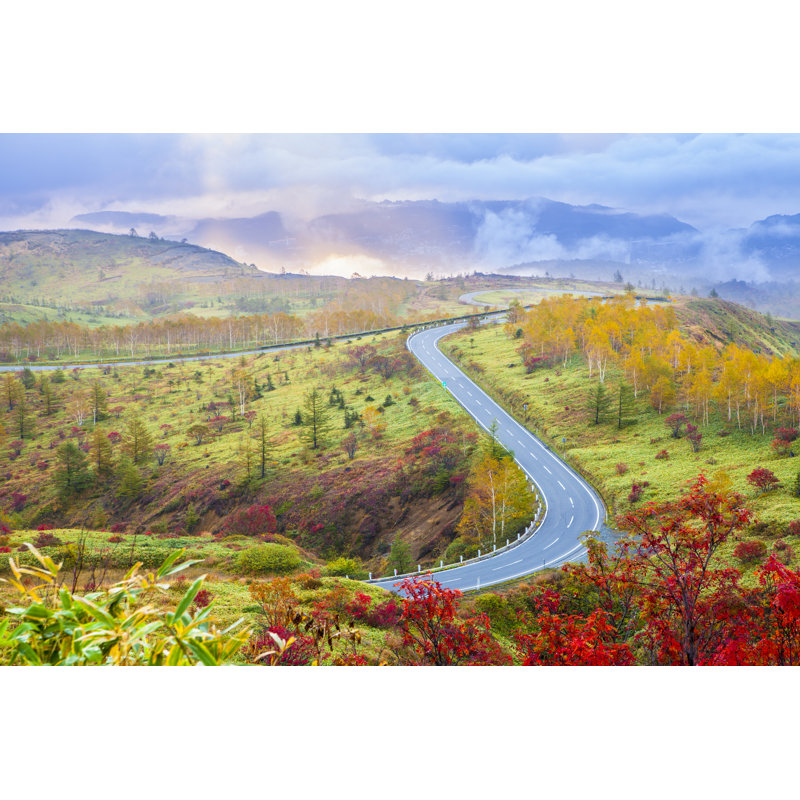 Mountain Road - Photographie sur toile tendue, H 8 po x l 12 po