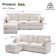 4-Piece Modular Cloud Couch Reversible Sectional with Ottoman