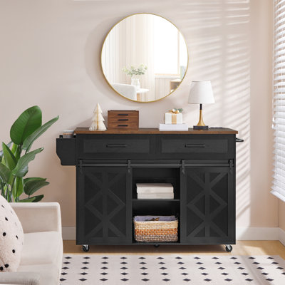 Kitchen Island With Storage And Power Outlet