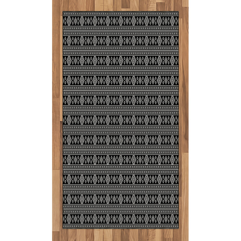 Afghan High Density Long Fiber Poly Threads Decorative Area Rug Carpet, Rectangle 2'7" x 5'