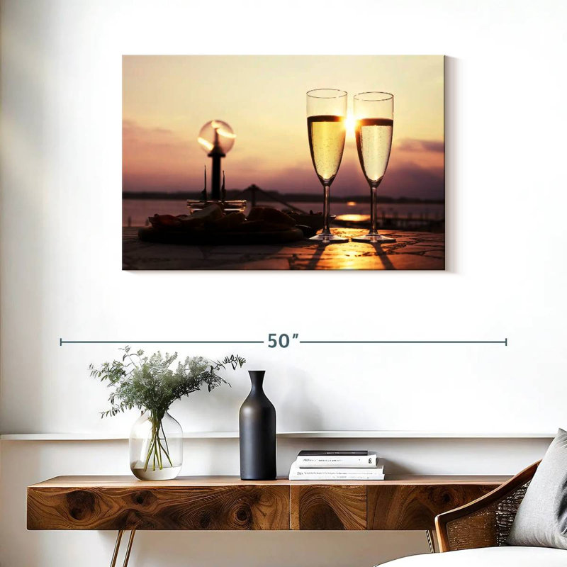 Yarlin Champagne Sunset, 24" H x 36" W