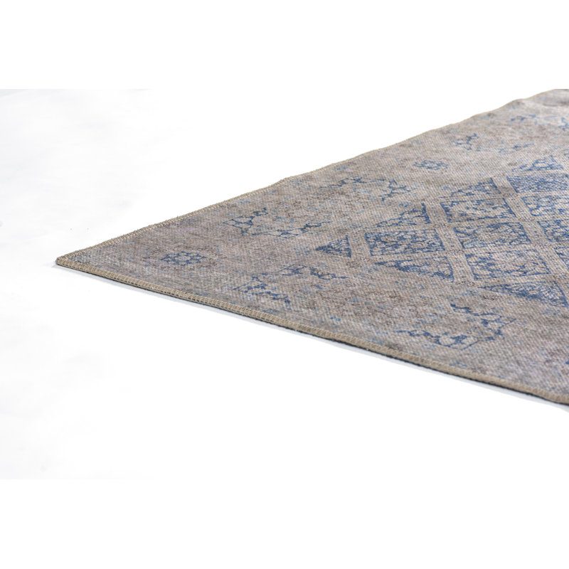 Erin Gates by Momeni Dorset Coventry Polyester Blue Area Rug, Rectangle 2' X 3'