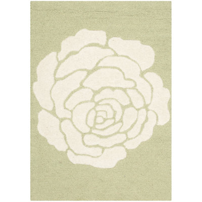 Cannen Hand Tufted Wool Floral Rug