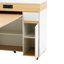 Table de salle à manger extensible avec plateau pliable extra-long, îlot de cuisine roulant avec tiroirs, prise de courant et verrou de frein, armoire de rangement pour la cuisine et la salle à manger-1610655555