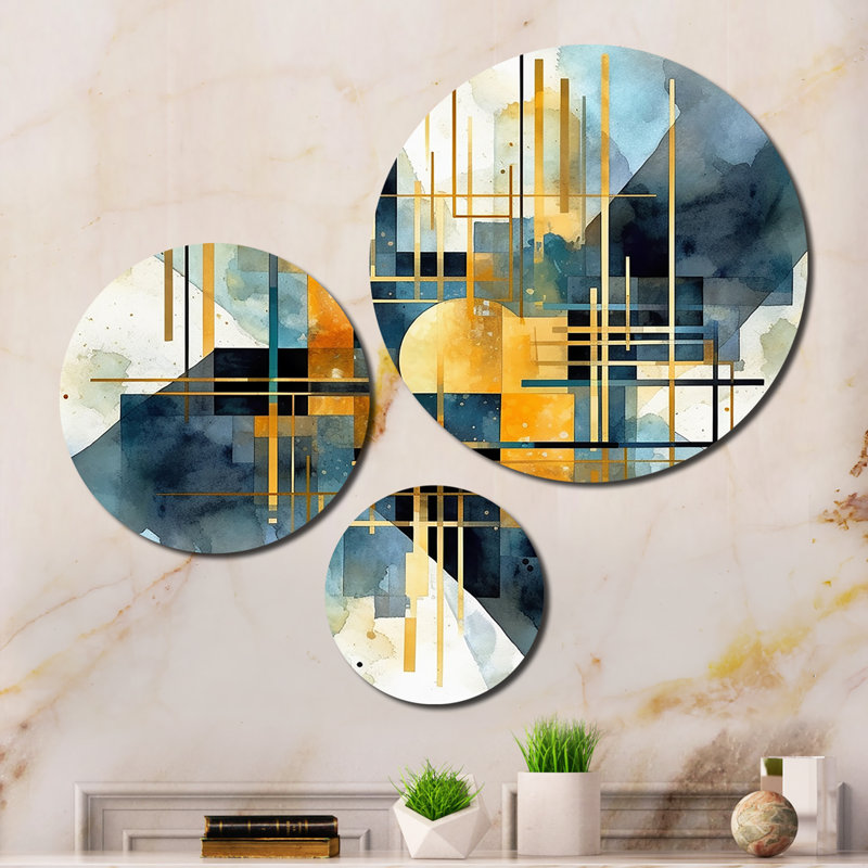 Abstract Wall Decor on Metal