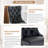 2PCS Modern Velvet Wingback Tufted Solid Wood Upholstered Dining Chairs (Set of 2)-980620834