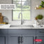 Évier de cuisine à cuve simple en acier inoxydable de calibre 16 avec accessoires Delta Lenta ™-80712679