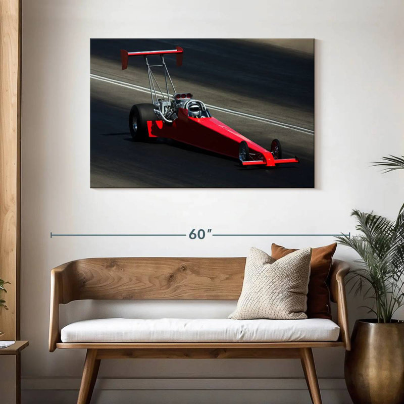Mehar Drag Racing Car, 30" H x 45" W