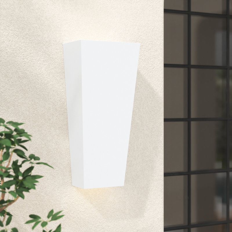Doane Wall Light, 16.5" H x 7.25" W x 5" D, Textured White
