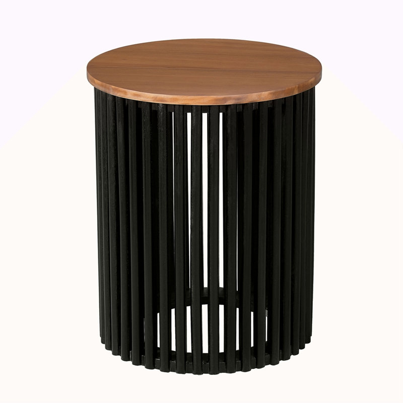 ACACIA SOLID WOOD SIDE TABLE
