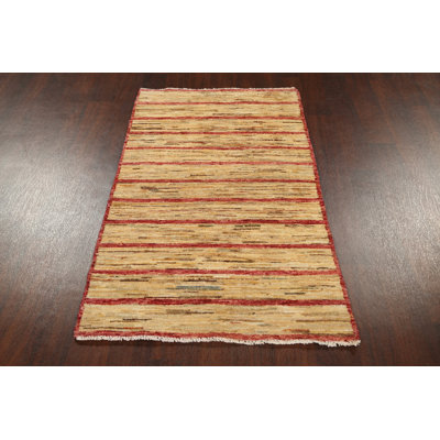 One-of-a-Kind 2'10" X 5'1" New Age Wool Area Rug in