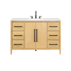 Beachcrest Home Manhattan Freestanding Bathroom Cabinet & Reviews