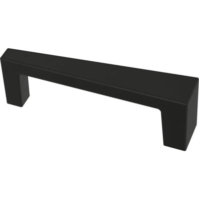 (10-Pack) 3" Angled Pull Flat Black