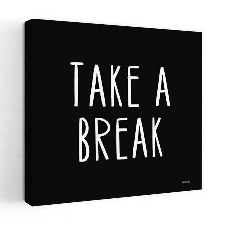 Take A Break, art contemporain abstrait, H 24 po x l 24 po