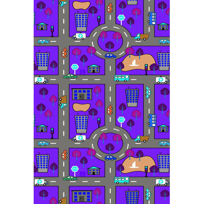 Durable Woven Carpet (50 x 80 cm / 1.6 x 2.6 ft), 100% Polyester, 0.3 in Pile Height | Antibacterial, Non-Slip Underside, Machine Washable | 3D Digital Printing, Perfect for Living Room & Bedroom Decor