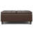 Harrison 40"W Upholstered Large Square Coffee Table Storage Ottoman with Split Lift Top-105374283