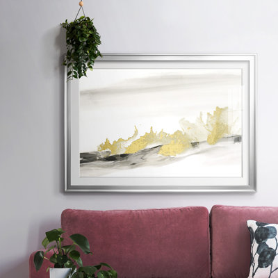 Gold on the Horizon II-FramedFramed Print W Beveled Matt and Glass