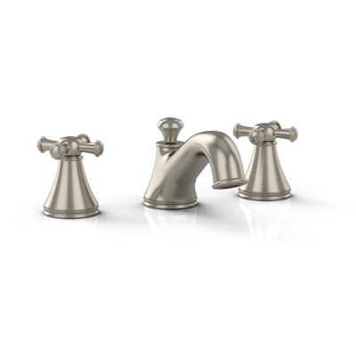 TOTO® Vivian™ Two Cross Handle Widespread 1.2 GPM Bathroom Sink Faucet, Brushed Nickel