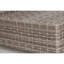 Repose-pieds d'extérieur avec coussin entièrement assemblé