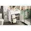 Meuble-lavabo de salle de bain 30 po avec lavabo, meuble-lavabo autoportant avec porte à fermeture douce et meuble-lavabo avec 2 tiroirs-640320770