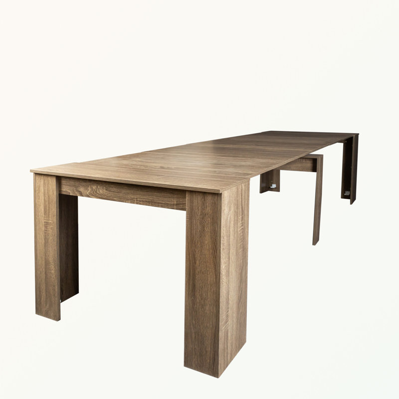 Mallary Drop Leaf extendable Dining Table,Multifunctional extendable console table, Oak