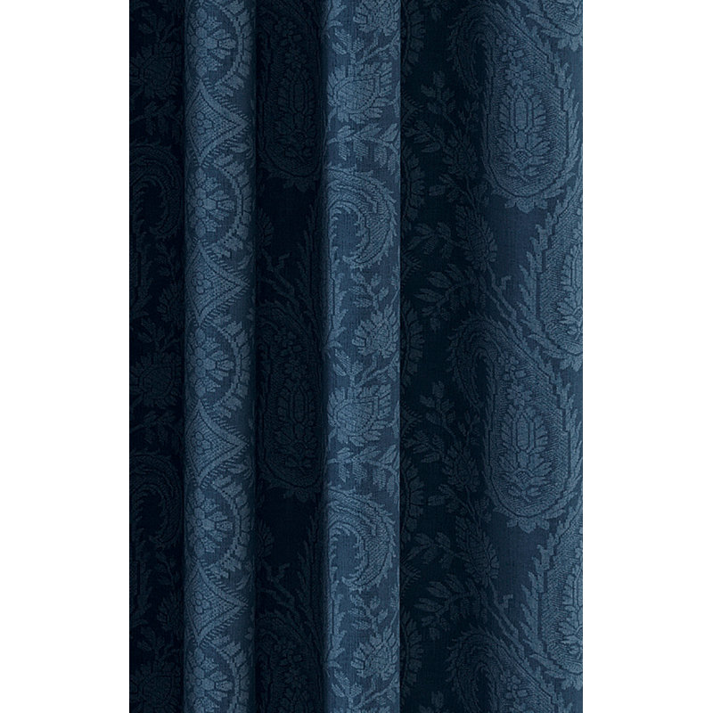 Silk Road Paisley 100% Cotton Room Darkening Curtain Pair, 90 W x 72 D cm