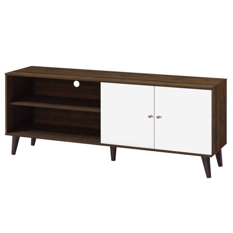 Amidon TV Stand For Tvs Up To 63", With 2 Storage Shelves& 1 Cabinet, Modern Entertainment Centre For TV In Living Room