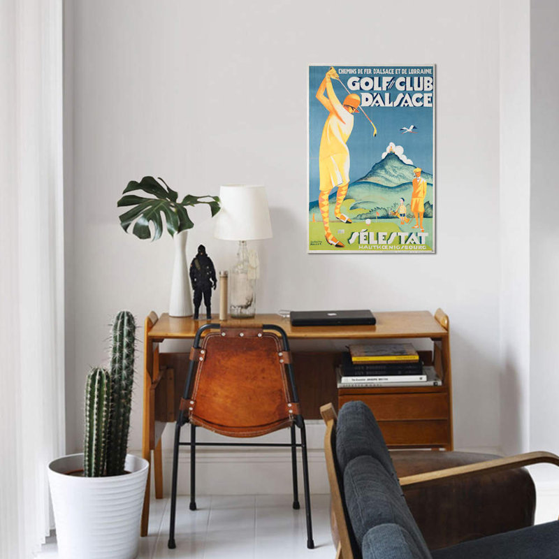 «Alsace Golf», impression sur toile, H 18 po x l 12 po x P 1,5 po, Toile tendue