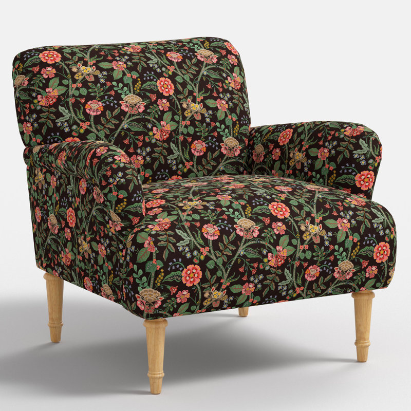 Bristol Armchair In Gracie Cocoa, Gracie Cocoa, Natural