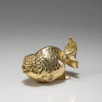 Statue de poisson en laiton Fortune - Décoration artisanale exquise faite à la main